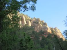 Cliffs above Cave Springs Campground